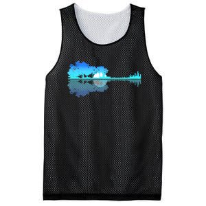 Guitar Lake Shadow Love Guitar Musician Mesh Reversible Basketball Jersey Tank