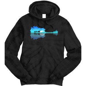 Guitar Lake Shadow Love Guitar Musician Tie Dye Hoodie