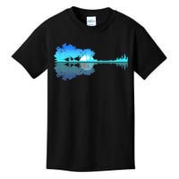 Guitar Lake Shadow Love Guitar Musician Kids T-Shirt