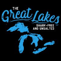Great Lakes Shark Free And Unsalted Summer Vacation Lake Backpack