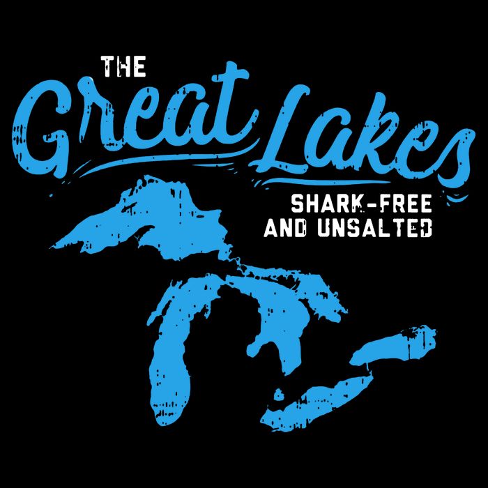 Great Lakes Shark Free And Unsalted Summer Vacation Lake Backpack
