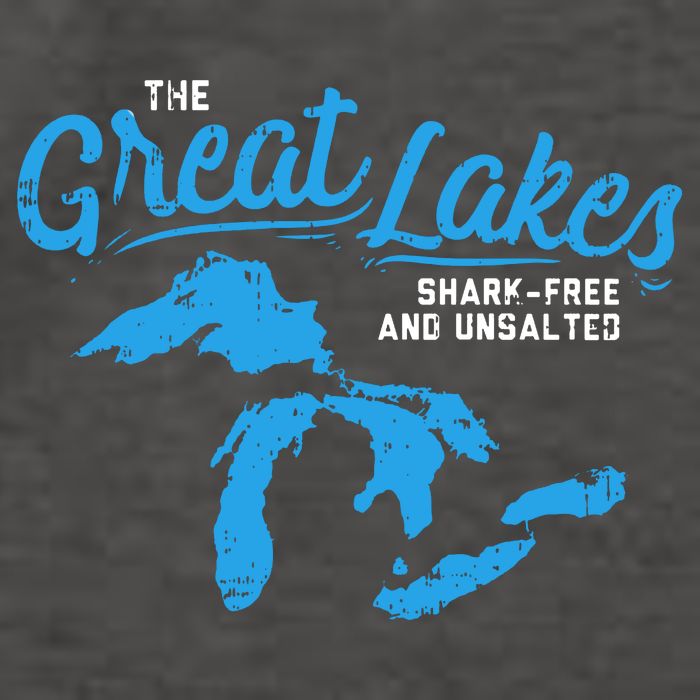 Great Lakes Shark Free And Unsalted Summer Vacation Lake Vector Backpack