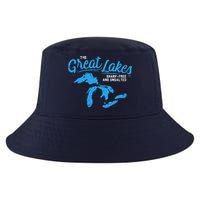 Great Lakes Shark Free And Unsalted Summer Vacation Lake Cool Comfort Performance Bucket Hat