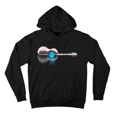 Guitar Lake Shadow Love Guitar Musician Hoodie