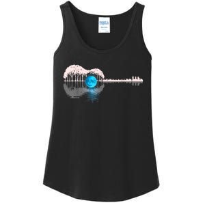 Guitar Lake Shadow Love Guitar Musician Ladies Essential Tank