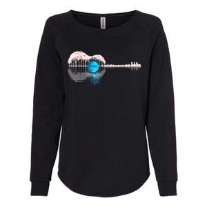 Guitar Lake Shadow Love Guitar Musician Womens California Wash Sweatshirt