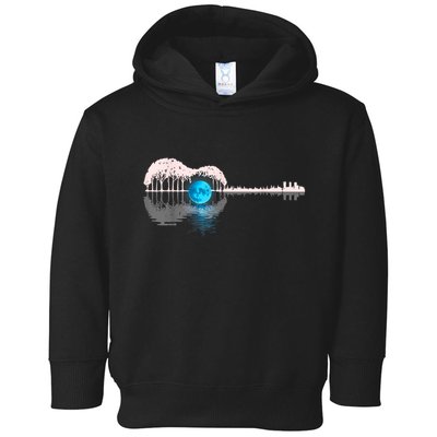 Guitar Lake Shadow Love Guitar Musician Toddler Hoodie