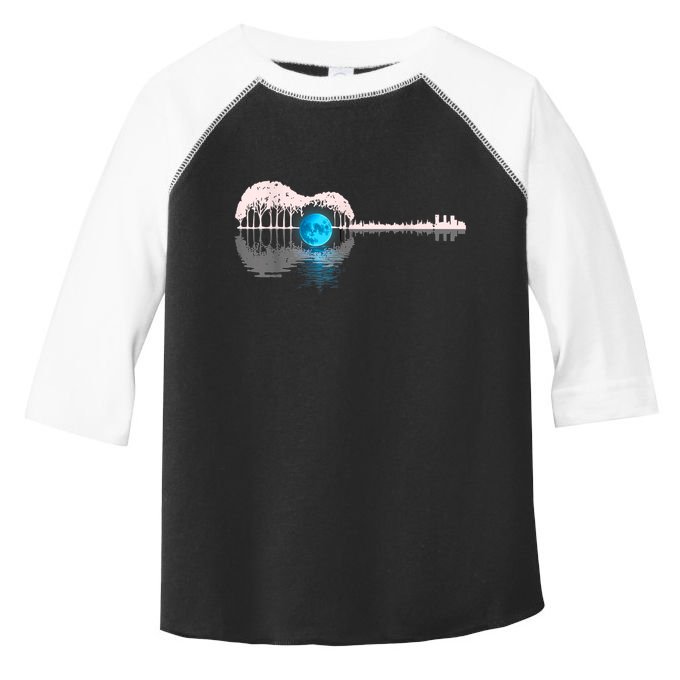 Guitar Lake Shadow Love Guitar Musician Toddler Fine Jersey T-Shirt