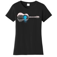 Guitar Lake Shadow Love Guitar Musician Women's T-Shirt