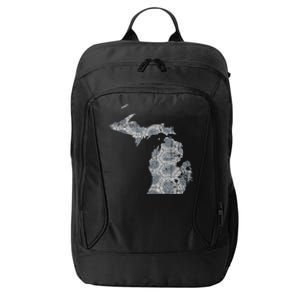 Great Lakes Shaped Women Summer Petoskey Stone Michigan City Backpack