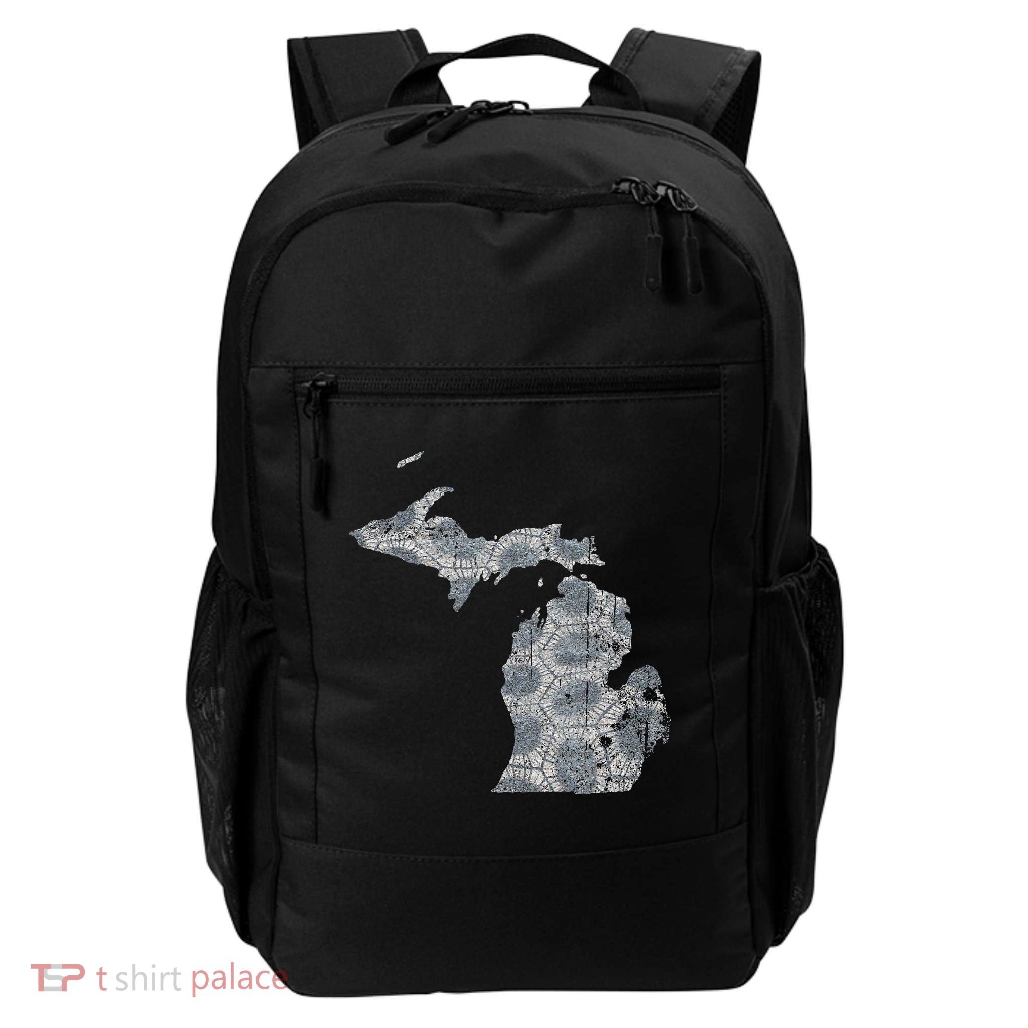 Great Lakes Shaped Women Summer Petoskey Stone Michigan Backpack
