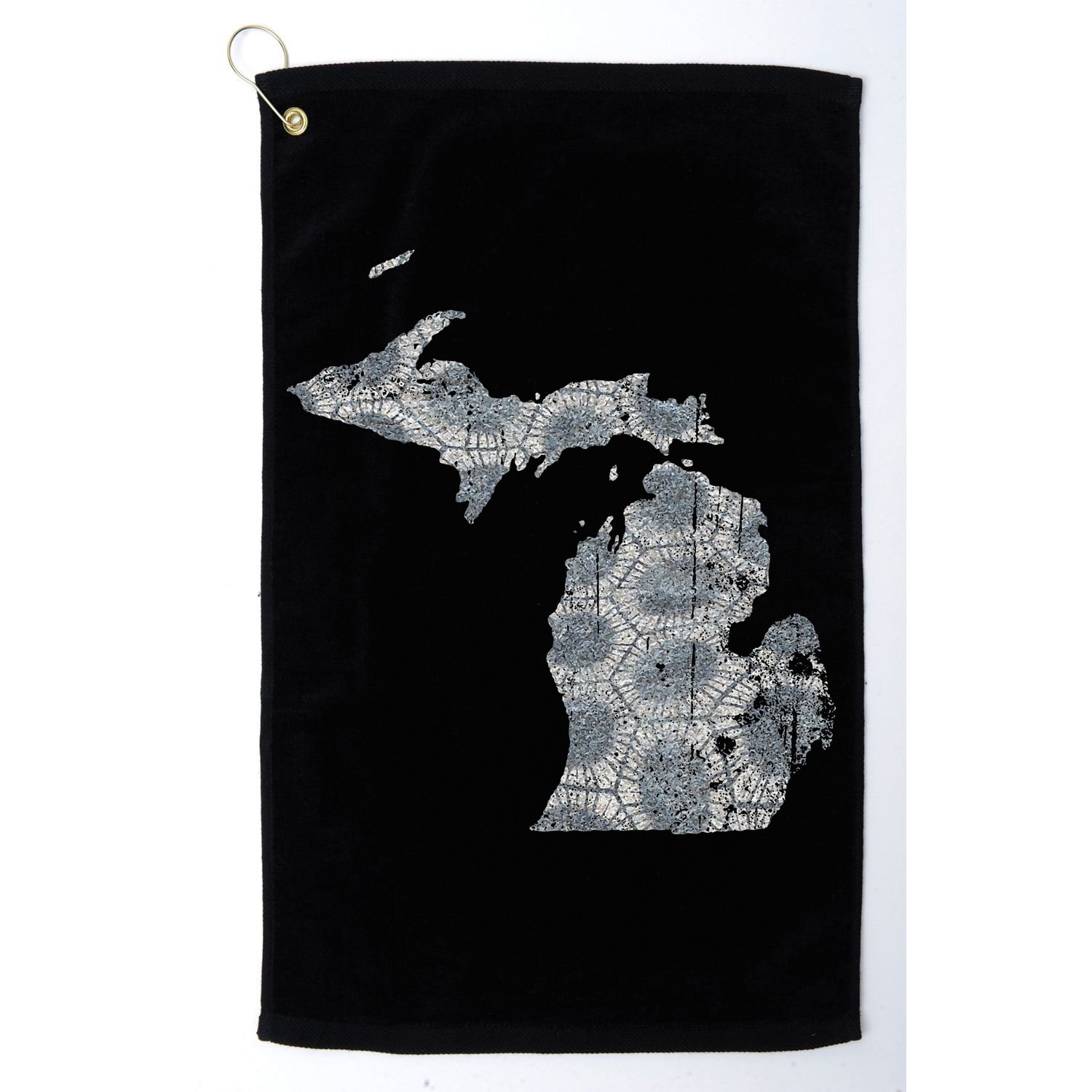 Great Lakes Shaped Women Summer Petoskey Stone Michigan Golf Towel