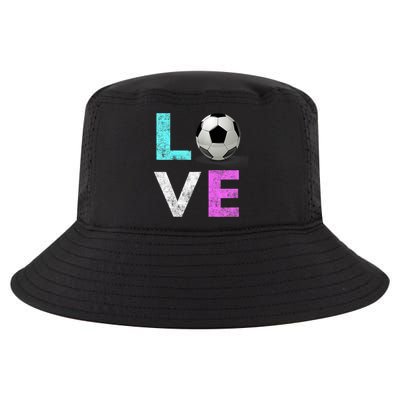 Girls Love Soccer Best Fun Birthday Gift Cool Comfort Performance Bucket Hat