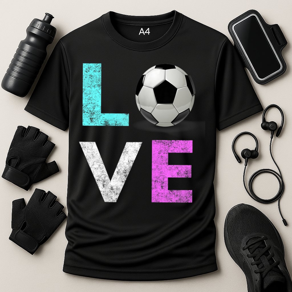 Girls Love Soccer Best Fun Birthday Gift Cooling Performance Crew T-Shirt