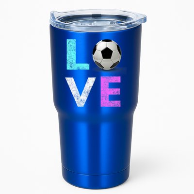 Girls Love Soccer Best Fun Birthday Gift Tumbler