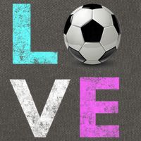 Girls Love Soccer Best Fun Birthday Gift Cotton Canvas Backpack
