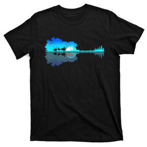 Guitar Lake Shadow Love Guitar Musician T-Shirt