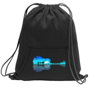 Guitar Lake Shadow Love Guitar Musician Sweatshirt Cinch Pack Bag