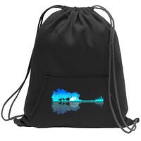 Guitar Lake Shadow Love Guitar Musician Sweatshirt Cinch Pack Bag