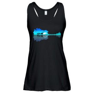 Guitar Lake Shadow Love Guitar Musician Ladies Essential Flowy Tank