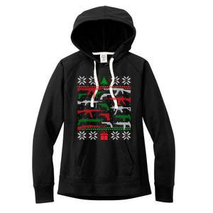 Gun Lover Second Adt Ugly Christmas Gun Enthusiast Gift Women's Fleece Hoodie