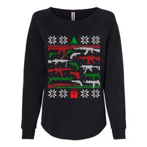 Gun Lover Second Adt Ugly Christmas Gun Enthusiast Gift Womens California Wash Sweatshirt