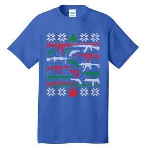 Gun Lover Second Adt Ugly Christmas Gun Enthusiast Gift Tall T-Shirt