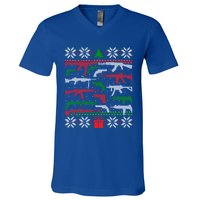 Gun Lover Second Adt Ugly Christmas Gun Enthusiast Gift V-Neck T-Shirt