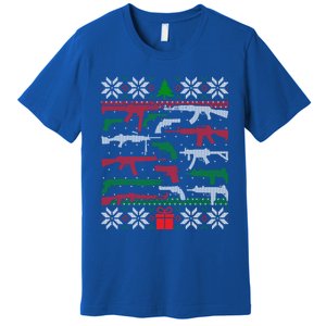 Gun Lover Second Adt Ugly Christmas Gun Enthusiast Gift Premium T-Shirt