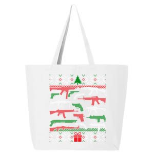 Gun Lover Second Adt Ugly Christmas Gun Enthusiast Gift 25L Jumbo Tote