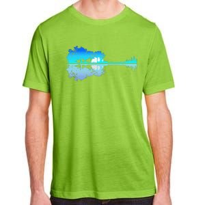 Guitar Lake Shadow Love Guitar Musician Adult ChromaSoft Performance T-Shirt