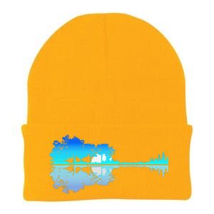 Guitar Lake Shadow Love Guitar Musician Knit Cap Winter Beanie