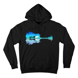 Guitar Lake Shadow Love Guitar Musician Hoodie