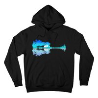 Guitar Lake Shadow Love Guitar Musician Hoodie