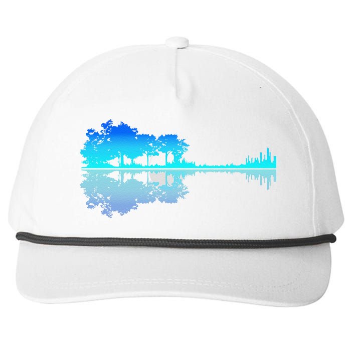 Guitar Lake Shadow Love Guitar Musician Snapback Five-Panel Rope Hat