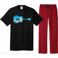 Guitar Lake Shadow Love Guitar Musician Pajama Set