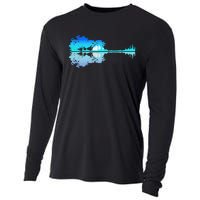 Guitar Lake Shadow Love Guitar Musician Cooling Performance Long Sleeve Crew