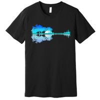 Guitar Lake Shadow Love Guitar Musician Premium T-Shirt