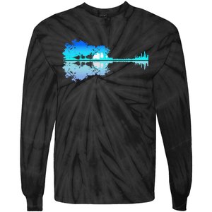 Guitar Lake Shadow Love Guitar Musician Tie-Dye Long Sleeve Shirt