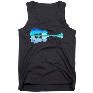 Guitar Lake Shadow Love Guitar Musician Tank Top