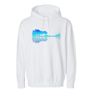 Guitar Lake Shadow Love Guitar Musician Garment-Dyed Fleece Hoodie