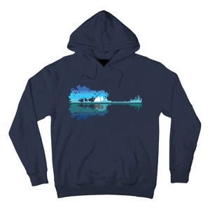 Guitar Lake Shadow Love Guitar Musician Tall Hoodie