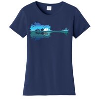 Guitar Lake Shadow Love Guitar Musician Women's T-Shirt