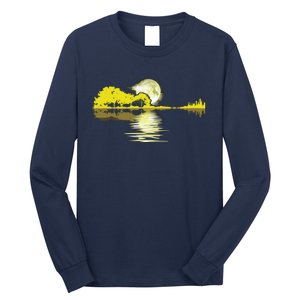 Guitar Lake Shadow Love Guitar Musician Long Sleeve Shirt