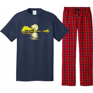 Guitar Lake Shadow Love Guitar Musician Pajama Set