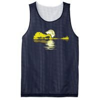 Guitar Lake Shadow Love Guitar Musician Mesh Reversible Basketball Jersey Tank