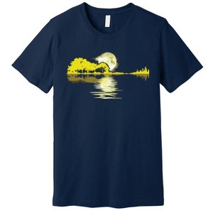 Guitar Lake Shadow Love Guitar Musician Premium T-Shirt