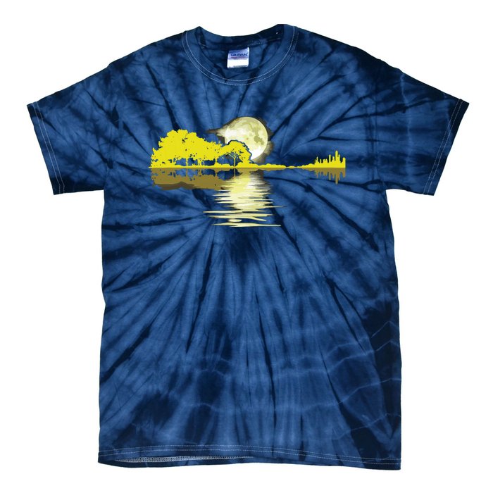 Guitar Lake Shadow Love Guitar Musician Tie-Dye T-Shirt