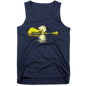 Guitar Lake Shadow Love Guitar Musician Tank Top