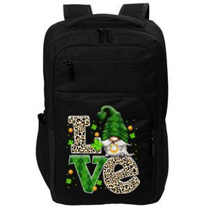 Gnomies Love St Patricks Day Funny Gnomes Shamrock Lucky Gift Impact Tech Backpack